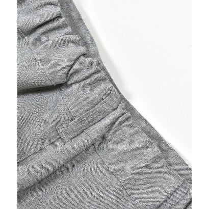 裾カットウエストベルト風キュロットパンツ(95~150cm) （グレー系）｜詳細画像
