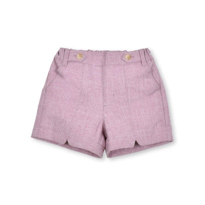 裾カットウエストベルト風キュロットパンツ(95~150cm) （グレー系）｜詳細画像