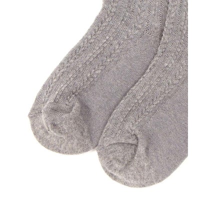 ベベ プチ ポワ ヴェール BeBe Petits Pois Vert 【店舗限定】フリルニーハイソックス(15~24cm) （グレー）｜詳細画像