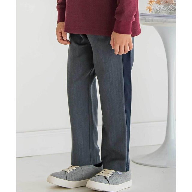 【店舗限定】サイドラインロングパンツ(95～160cm) （ネイビー）