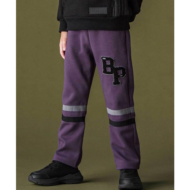 BPワッペンラインパンツ(95~150cm) （パープル）