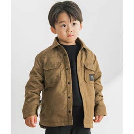 【店舗限定】三角キルティングジャケット(95～150㎝) （グリーン）