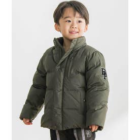 【店舗限定】ワッペン付きタフタダウンコート(95～160㎝) （グリーン）