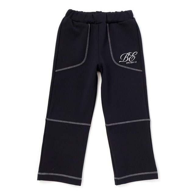 【店舗限定】ななめ裏毛ロングパンツ(95～150㎝) （ネイビー）