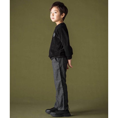 ヘリンボーンパイピングロングパンツ(95~160cm) （グレー系）｜詳細画像