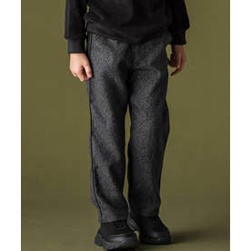 ヘリンボーンパイピングロングパンツ(95~160cm) （グレー系）