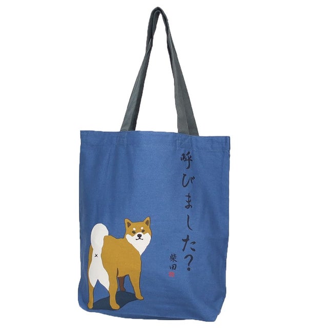 トートバッグ A4トート よばれてしばたさん ブルー いぬ フレンズヒル （メーカー指定色）