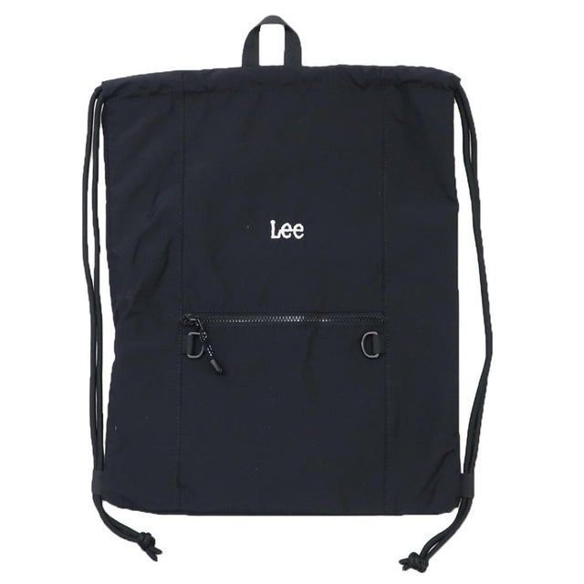 LEE サブリュック ナイロンポリナップサック ブラック ラビット
