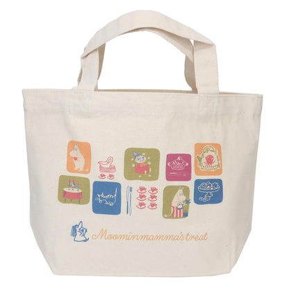 ムーミン ランチバッグ ランチトートバッグ トリート ナチュラル 北欧 ワタナベ お弁当バッグ キャラクター グッズ｜詳細画像