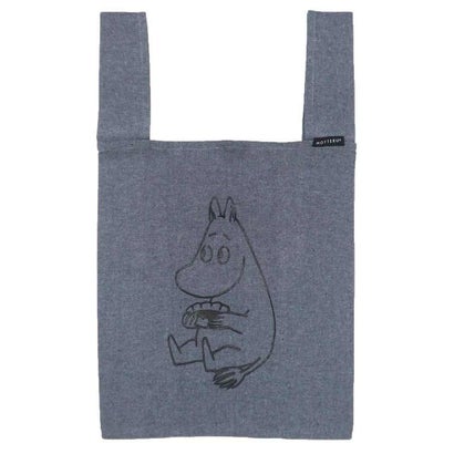 ムーミン ショッピングバッグ MOTTERU エコバック グレー 北欧 ワタナベ お買い物かばん キャラクター グッズ｜詳細画像