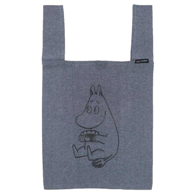 ムーミン ショッピングバッグ MOTTERU エコバック グレー 北欧 ワタナベ お買い物かばん キャラクター グッズ