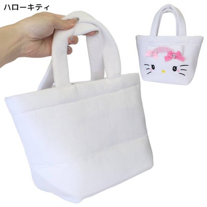 サンリオキャラクターズ トートバッグ ダイカット ミニトート 手さげ ランチバッグ ハローキティ Sanrio ヤスダ通商｜詳細画像