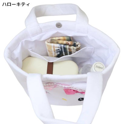 サンリオキャラクターズ トートバッグ ダイカット ミニトート 手さげ ランチバッグ ハローキティ Sanrio ヤスダ通商｜詳細画像