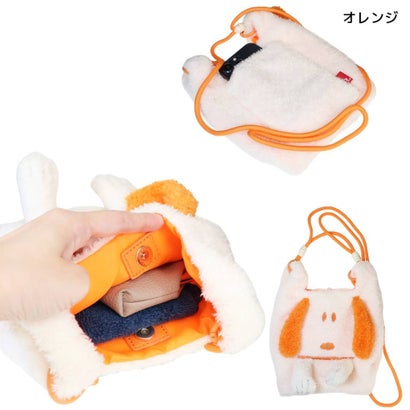 シネマコレクション cinemacollection スヌーピー 肩掛けバッグ ぬいぐるみ ミニ ショルダーバッグ IP.RSmクリプティッドPNTS-1R オレンジ ピーナッツ ルートート｜詳細画像