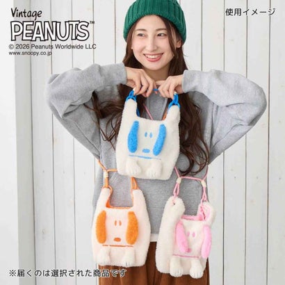 シネマコレクション cinemacollection スヌーピー 肩掛けバッグ ぬいぐるみ ミニ ショルダーバッグ IP.RSmクリプティッドPNTS-1R グリーン ピーナッツ ルートート｜詳細画像