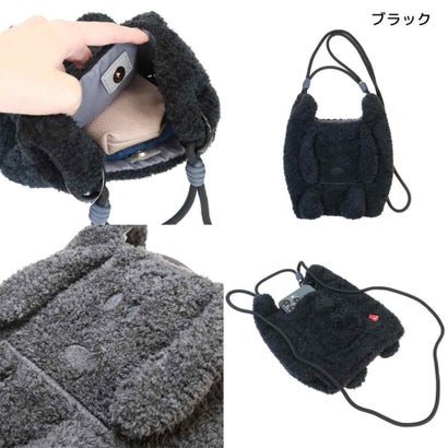 シネマコレクション cinemacollection スヌーピー 肩掛けバッグ ぬいぐるみ ミニ ショルダーバッグ IP.RSmクリプティッドPNTS-1Q ブラック ピーナッツ ルートート｜詳細画像