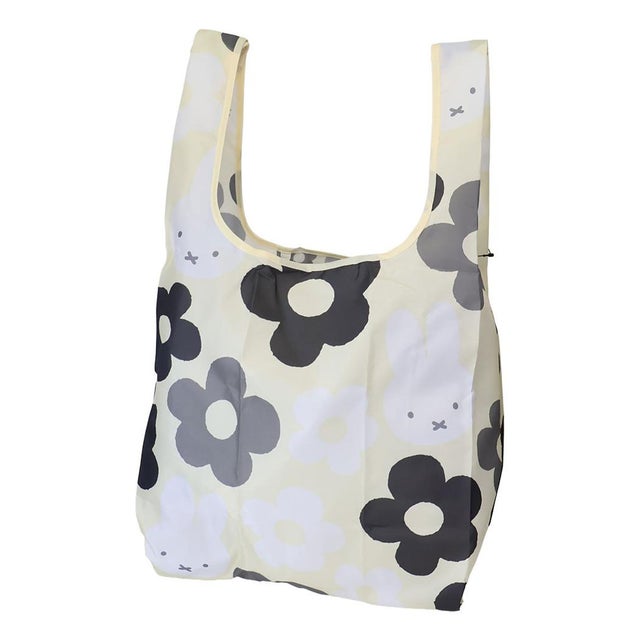 miffy エコバッグ BIG FLOWER ショッピングバッグS アイボリー ディックブルーナ エフエービージャパン