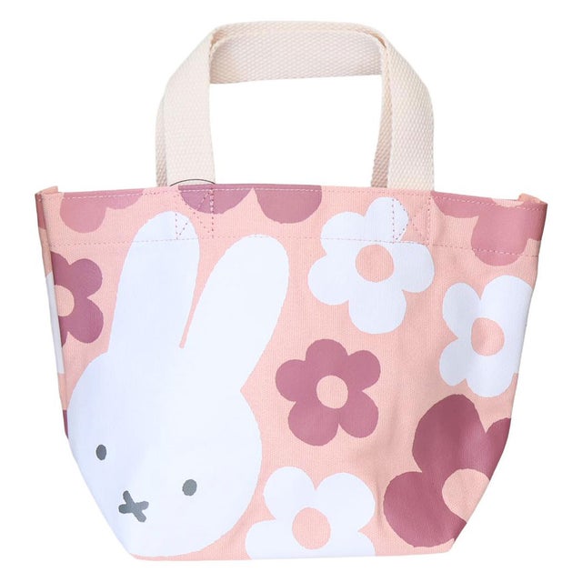 miffy ランチトート BIG FLOWER ミニトートバッグ ピンク ディックブルーナ エフエービージャパン
