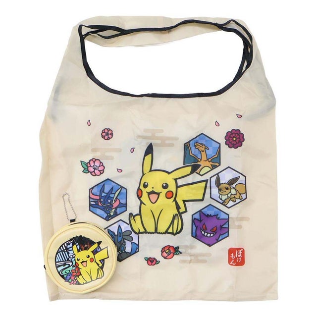 ポケットモンスター ショッピングバッグ ポーチ付きエコバッグ 集合 ポケモン