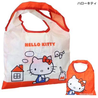 サンリオキャラクターズ エコバッグ ショッピングバッグ アップ ハローキティ Sanrio スモールプラネット｜詳細画像