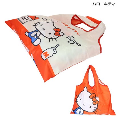 サンリオキャラクターズ エコバッグ ミニ ショッピングバッグ アップ ハローキティ Sanrio スモールプラネット｜詳細画像