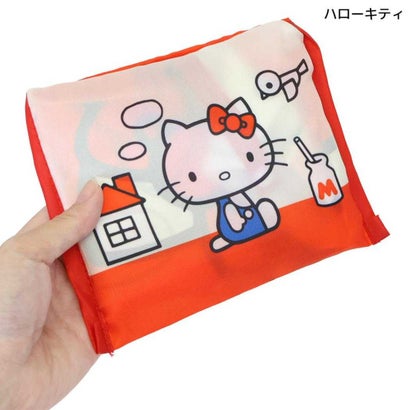 サンリオキャラクターズ エコバッグ ミニ ショッピングバッグ アップ ハローキティ Sanrio スモールプラネット｜詳細画像