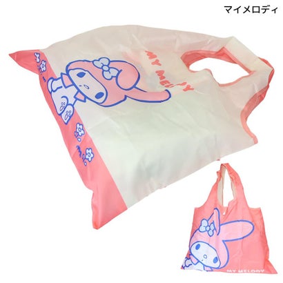 サンリオキャラクターズ エコバッグ ミニ ショッピングバッグ アップ マイメロディ Sanrio スモールプラネット｜詳細画像
