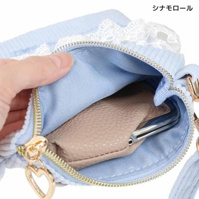 シネマコレクション cinemacollection サンリオ ショルダーバッグ フリル付き ショルダー ポシェット コーデュロイ シナモロール Sanrio 畑山商事｜詳細画像