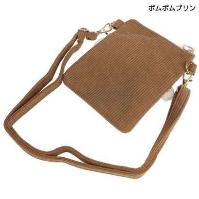 シネマコレクション cinemacollection サンリオ ショルダーバッグ フリル付き ショルダー ポシェット コーデュロイ ポムポムプリン Sanrio 畑山商事｜詳細画像