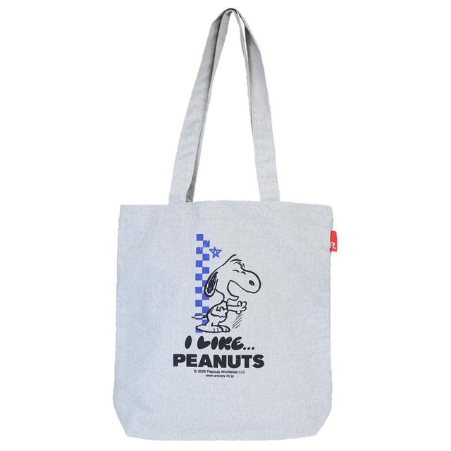 スヌーピー トートバッグ I LIKE... IP.トール.Peanuts-1T グレー ピーナッツ ルートート