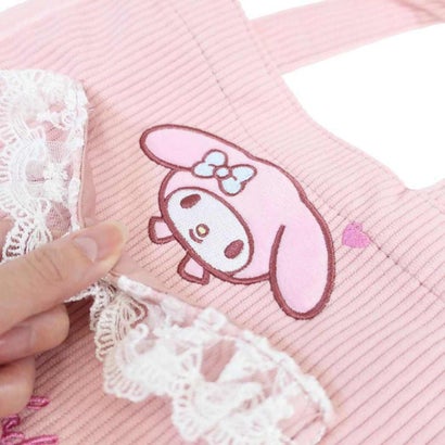 サンリオ ミニトート フリル付き ランチ トートバッグ コーデュロイ マイメロディ Sanrio 畑山商事｜詳細画像