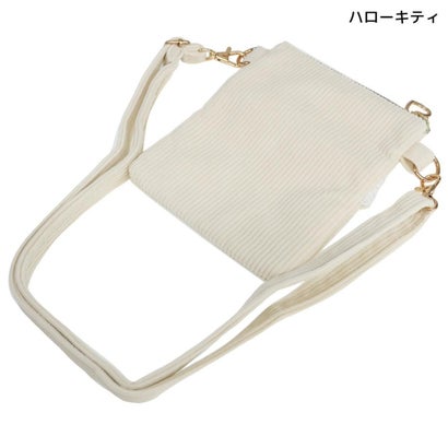 シネマコレクション cinemacollection サンリオ ショルダーバッグ フリル付き ショルダー ポシェット コーデュロイ キティ Sanrio 畑山商事｜詳細画像
