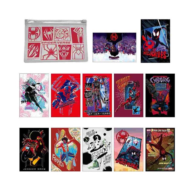 スパイダーマン：アクロス ザ スパイダーバース ポストカード ケース付きポストカードセット MARVEL インロック POSTCARD コレクション雑貨 キャラ （メーカー指定色）