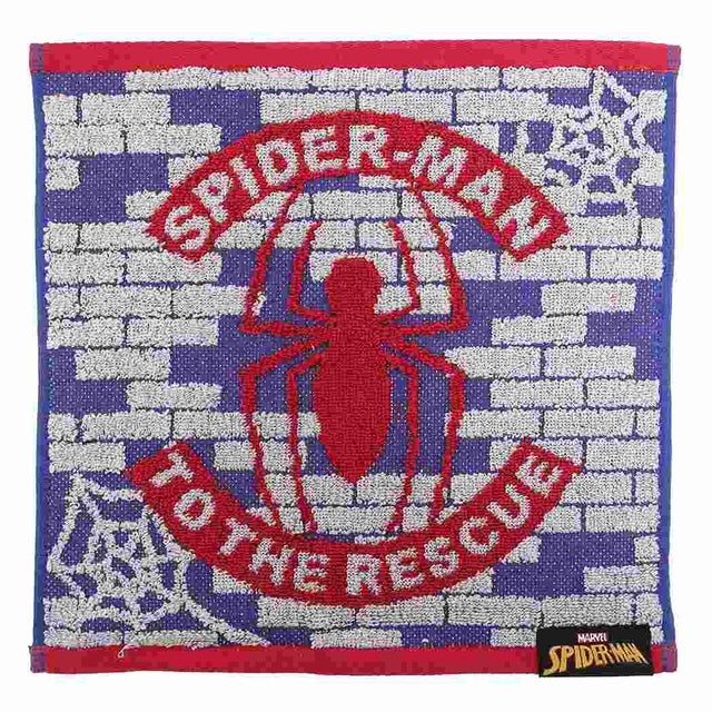 マーベル 抗菌 防臭 ジャガード ハンカチタオル ハンドタオル スパイダーマン モザイクタイル MARVEL キャラクター グッズ プレゼン  （メーカー指定色）