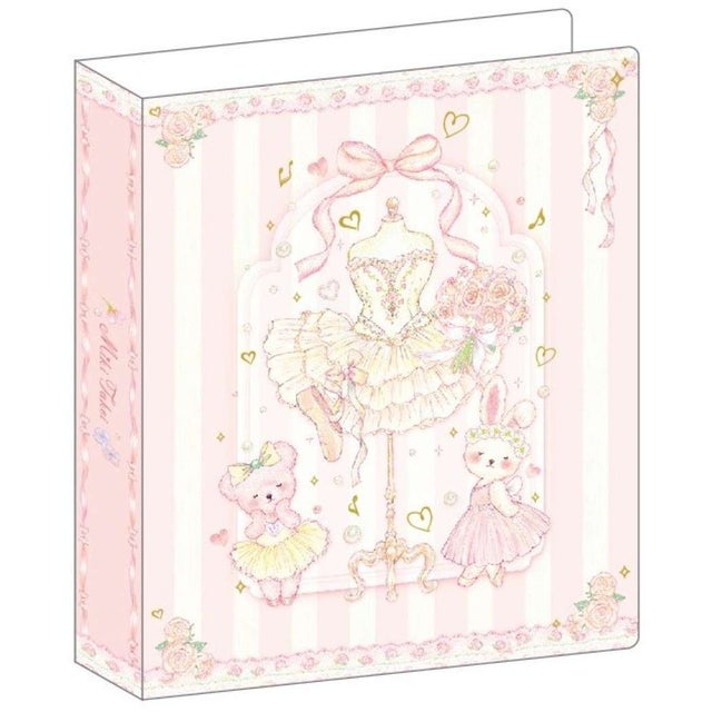 たけいみき ガーリーイラスト ルーズリーフバインダー B5 26穴 バインダーノート チュチュプリンセス プレゼント 男の子 女の子  （メーカー指定色）