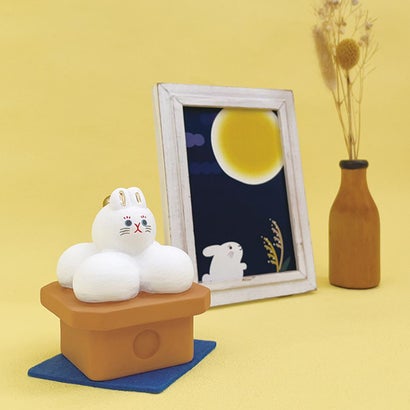 月しっぽうさぎ マスコット 月しっぽうさ団子 デコレ インテリア かわいい プレゼント グッズ  （メーカー指定色）｜詳細画像