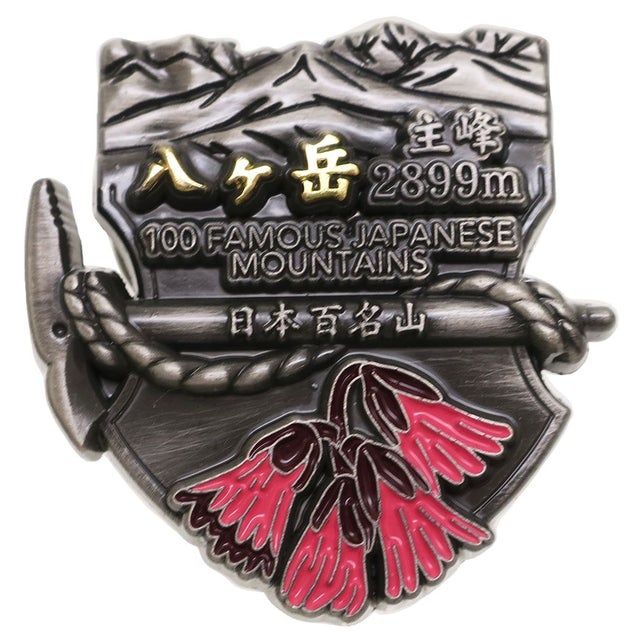 日本百名山 コレクションケース入り トレッキング ピンバッジ 登山 グッズ エイコー 八ヶ岳 イブシピンズ プレゼント 男の子 女の子  （メーカー指定色）