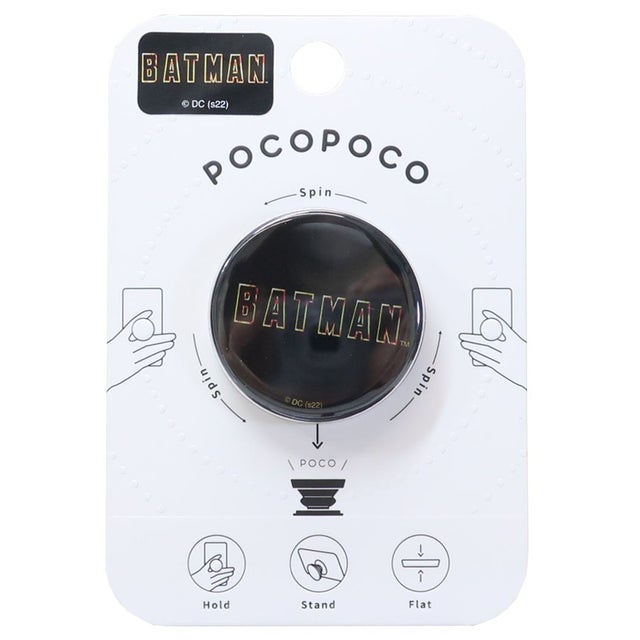 バットマン スマホアクセ pocopoco ポコポコ ロゴB DCコミック グルマンディーズ プレゼント 男の子 女の子 ギフト  （メーカー指定色）