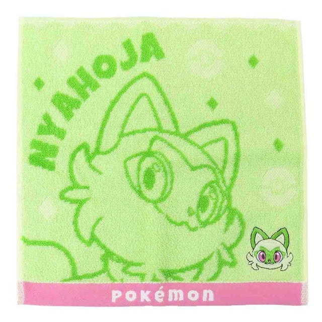 ポケットモンスター ミニタオル ジャガードハンカチタオル O2073ニャオハ ポケモン 林タオル 汗拭きタオル キャラクター グッズ