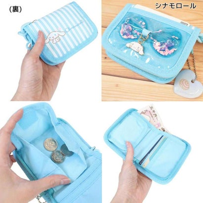 サンリオキャラクターズ キッズウォレット リボンチャーム付RFウォレット シナモロール Sanrio ラビット｜詳細画像