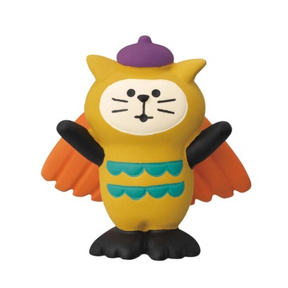 シネマコレクション cinemacollection HAPPY OBAKE NIGHT マスコット ミミズクにゃんこ concombre デコレ インテリア ハロウィン かわいい グッズ｜詳細画像