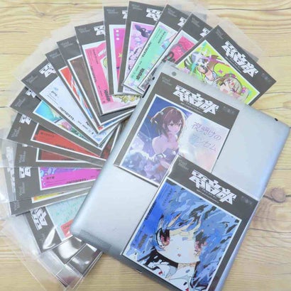 電音部 ステッカー CDジャケットステッカー 犬吠埼 紫杏 Eat Sleep Dance feat. Moe Shop ゼネラルステッカー 耐水耐光 デコステッカー キャラクター グッズ｜詳細画像