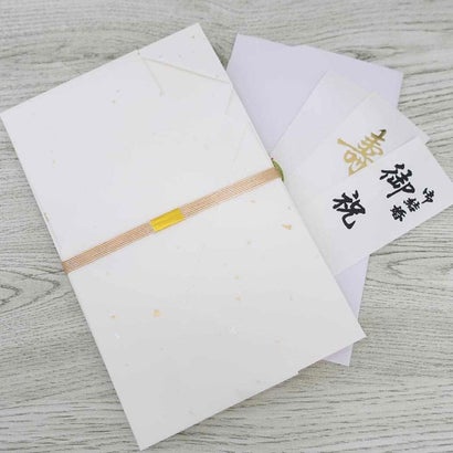 祝儀袋 金封 1枚入 御結婚御祝 無地 寿 伊予結納センター お祝い 短冊付き グッズ｜詳細画像