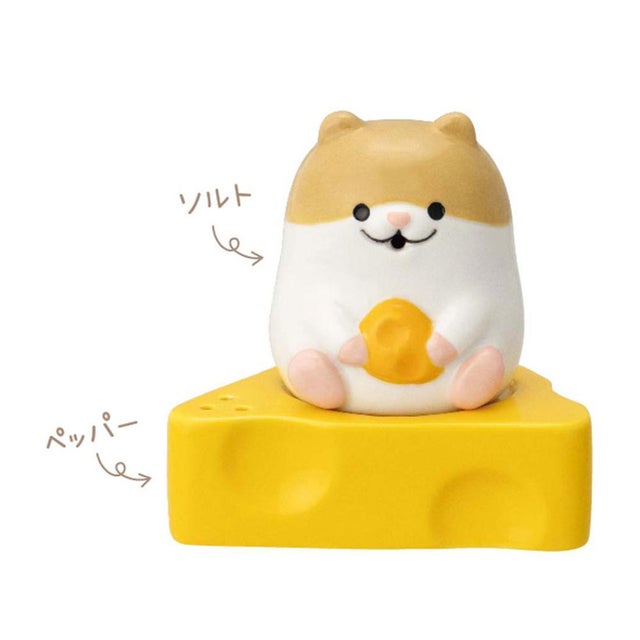 はむころん 調味料入れ ソルト＆ペッパー BR アニマル デコレ 調理小物 スパイスポット かわいい グッズ【返品不可商品】