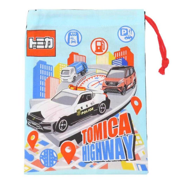 トミカ きんちゃく袋 コップ袋 TOMICA スケーター 保育園 幼稚園 小学校 キャラクター グッズ