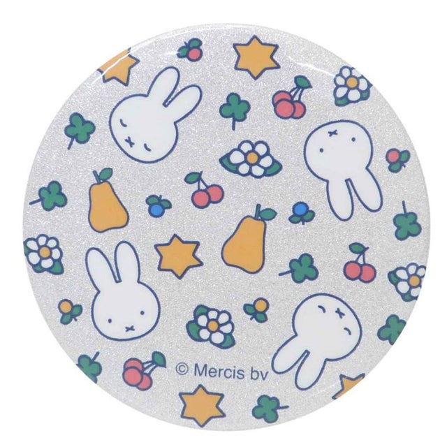 ミッフィー 手鏡 缶ミラー 大 CLOVER POP総柄 ディックブルーナ マリモクラフト コスメ雑貨 絵本キャラクター グッズ