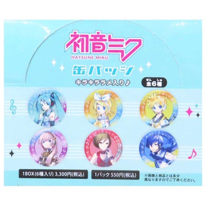 シネマコレクション cinemacollection 初音ミク 缶バッジ カンバッジ 全6種の内どれか1個 ピアプロキャラクターズ ケイカンパニー コレクション雑貨 キャラクター グッズ｜詳細画像