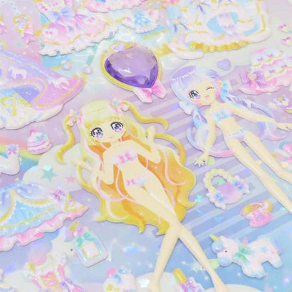 シネマコレクション cinemacollection きせかえシール おでかけFOR GIRLSシール Dreamy Holic カミオジャパン 着せ替えシール 女の子 グッズ｜詳細画像