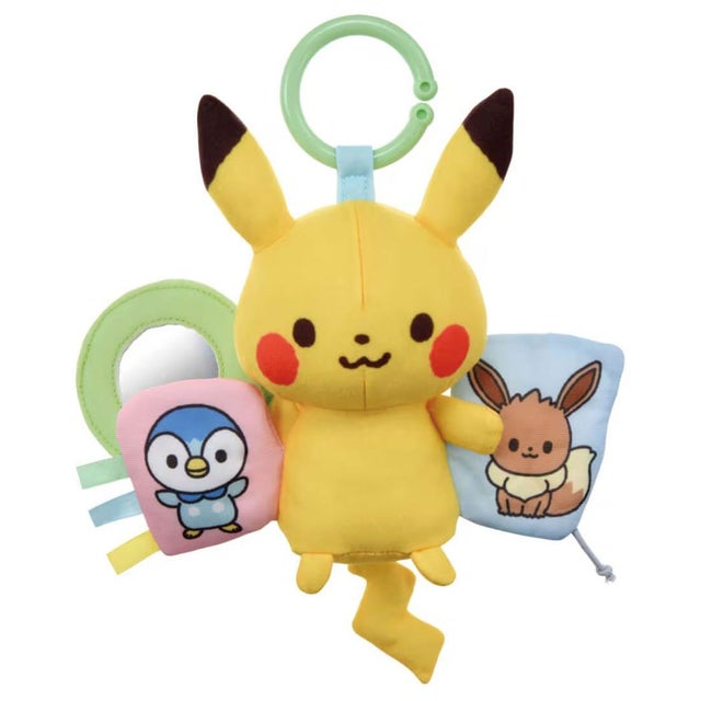 ポケットモンスター 知育玩具 手あそびいっぱい！おでかけフレンズ ピカチュウ モンポケ ポケモン タカラトミー ベビートイ おもちゃ キャラクター グッズ【返品不可商品】