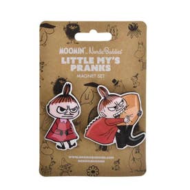 ムーミン 磁石 キャラクターマグネット 2個セット リトルミイ おこりんぼ かみつき 北欧 ノルディックバディズジャパン